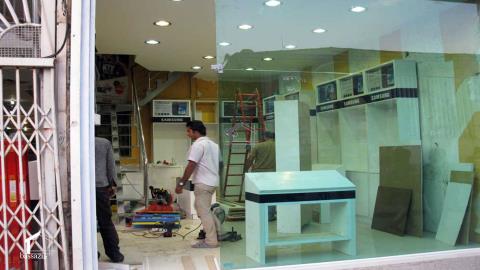 مراحل بازسازی برندشاپ سامسونگ موبایل